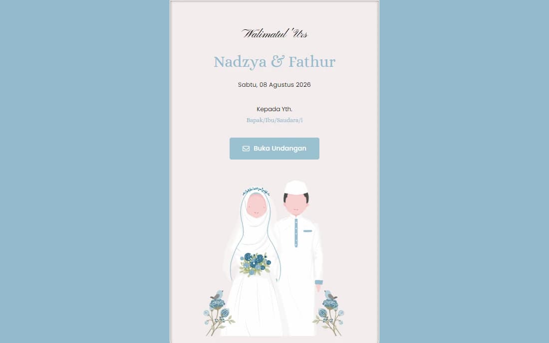 Nadzya & Fathur Wedding Invitation