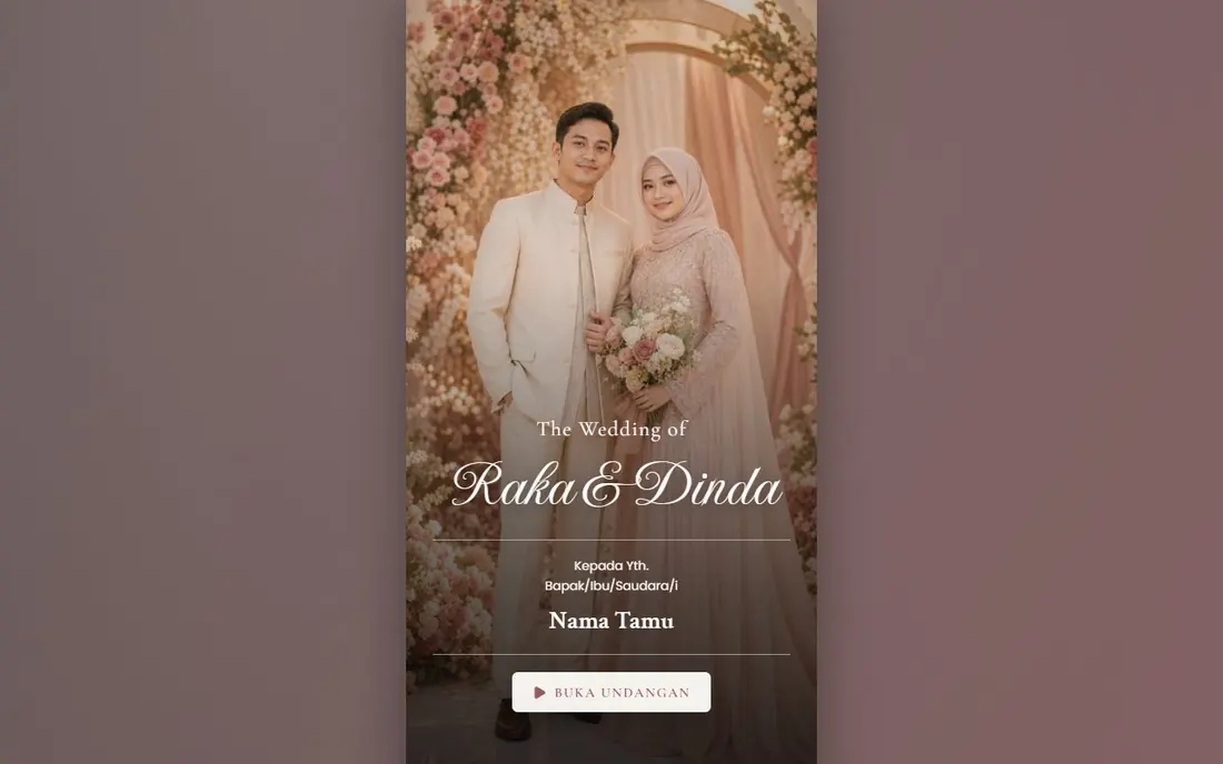 Raka & Dinda Wedding Invitation