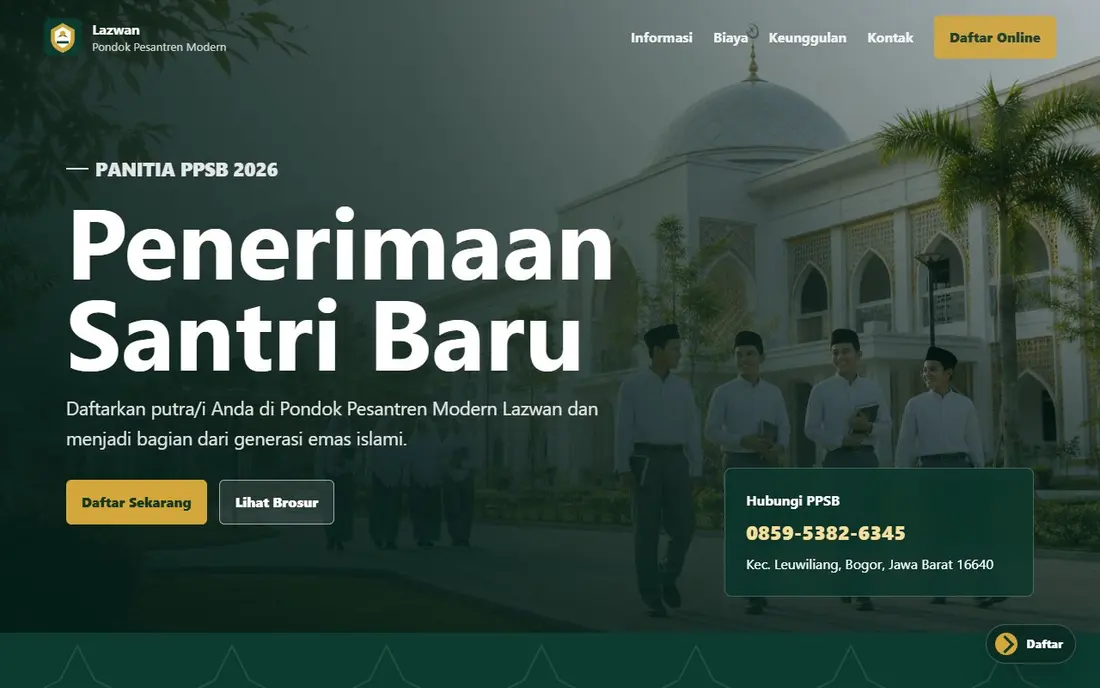 Penerimaan Santri Baru