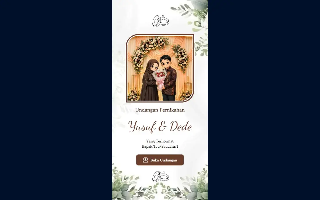 Yusuf & Dede Wedding Invitation